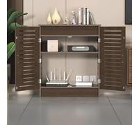 HDZNDH Armoire De Rangement pour Routeur WiFi, Organiseur Gestion des Câbles Multiprise, Boîte Décorative sur Pied, avec Étagères Réglables, Montage Mural Salon Et Bureau