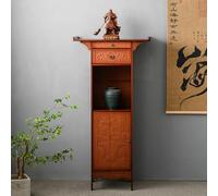 HDZNDH Bouddha Étagère Statue Stand, Autel Bouddhiste avec Plateau Coulissant, Tiroir Et Grand Cabinet De Rangement, Présentoir Polyvalent pour Décoration Intérieure, Méditation Et Objets Sacrés