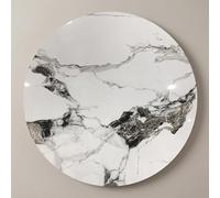 HDZNDH Plateau Tournant Lazy Susan En Pierre Frittée Effet Marbre Pour Table À Manger, Présentoir Rotatif À 360° Silencieux Et Fluide, Organisateur Central Rond Pour Fêtes Et Banquets Familiaux