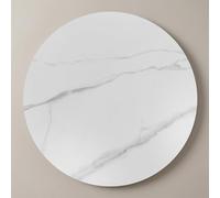 HDZNDH Plateau Tournant Lazy Susan En Pierre Frittée Effet Marbre Pour Table À Manger, Présentoir Rotatif À 360° Silencieux Et Fluide, Organisateur Central Rond Pour Fêtes Et Banquets Familiaux