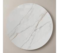 HDZNDH Plateau Tournant Lazy Susan En Pierre Frittée Effet Marbre Pour Table À Manger, Présentoir Rotatif À 360° Silencieux Et Fluide, Organisateur Central Rond Pour Fêtes Et Banquets Familiaux