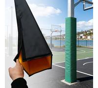 HDZNDH Protection De Poteau De Basket, Coussin Carré/Rond 180cm, Sécurité pour Terrain De Sport Et Garage, Mousse Absorbante, Auto-adhésif Et Résistant Aux Intempéries, Installation Facile