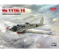 He 111h-16, Allemand WWII Bomber 1:48 Plastique Model Kit Icm