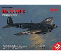 He 111h-3, Allemand WWII Bomber (100% New Moules) 1:48 Plastique Model Kit Icm