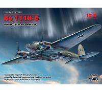 He 111h-6, Allemand WWII Bomber 1:48 Plastique Model Kit Icm