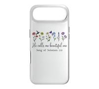 He Calls Me Beautiful One Song of Solomon 2:10 Bible Verse Coque pour iPhone Air