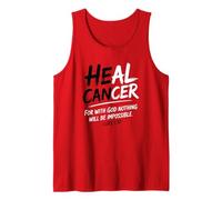 He Can Heal Cancer Melanoma Skin Cancer God Bible Verse Débardeur