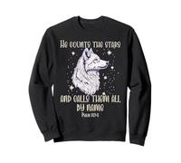 He Counts The Stars and Calls Them All by Name Arctique Loup Sweatshirt