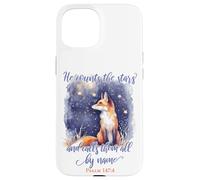 He Counts The Stars and Calls Them All by Name Psalm 147:4 Coque pour iPhone 15