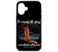 He Counts The Stars and Calls Them All by Name Psalm 147:4 Coque pour iPhone 16