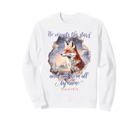 He Counts The Stars and Calls Them All by Name Psalm 147:4 Sweatshirt