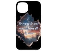 He Counts The Stars Psalm 147:4 Étoiles Coque pour iPhone 13