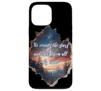 He Counts The Stars Psalm 147:4 Étoiles Coque pour iPhone 13 Pro Max