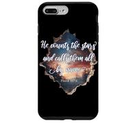 He Counts The Stars Psalm 147:4 Étoiles Coque pour iPhone 7 Plus/8 Plus