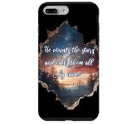 He Counts The Stars Psalm 147:4 Étoiles Coque pour iPhone 7 Plus/8 Plus