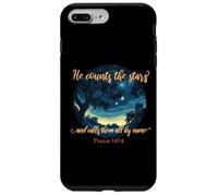 He Counts The Stars Psalm 147:4 Étoiles Coque pour iPhone 7 Plus/8 Plus