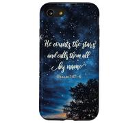 He Counts The Stars Psalm 147:4 Étoiles Coque pour iPhone SE (2020) / 7/8