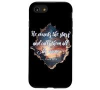 He Counts The Stars Psalm 147:4 Étoiles Coque pour iPhone SE (2020) / 7/8