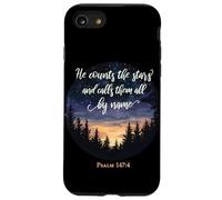 He Counts The Stars Psalm 147:4 Étoiles Coque pour iPhone SE (2020) / 7/8