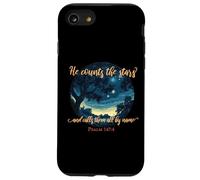 He Counts The Stars Psalm 147:4 Étoiles Coque pour iPhone SE (2020) / 7/8