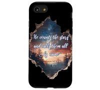 He Counts The Stars Psalm 147:4 Étoiles Coque pour iPhone SE (2020) / 7/8