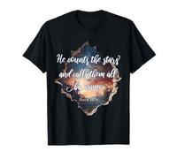 He Counts The Stars Psalm 147:4 Étoiles T-Shirt