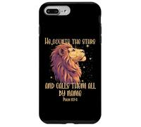 He Counts The Stars Psalm 147:4 Lion Coque pour iPhone 7 Plus/8 Plus