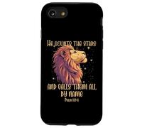 He Counts The Stars Psalm 147:4 Lion Coque pour iPhone SE (2020) / 7/8
