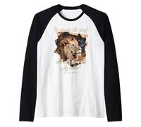 He Counts The Stars Psalm 147:4 Lion Manche Raglan