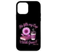 He Fills My Cup with Grace Christian Coffee Bible Psaume 23:5 Coque pour iPhone 12 Mini