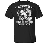 HE&FSHENG Doc Holliday Nonsense I Have Not Yet Begun to Defile Myself Vintage Movie Sad Lines Classic Black Men and Women T-Shirts Manches Courtes(Small)