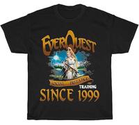HE&FSHENG Everquest Social Distance Training Since 1999 Tshirt Black Colour2 Manches Courtes(Large)