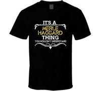 HE&FSHENG Its A Merle Haggard Thing Funny Country Artist Music T Shirt XS Manches Courtes(Medium)