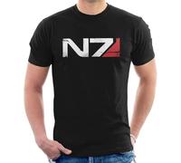 HE&FSHENG Mass Effect N7 Armour Men's T-Shirt Manches Courtes(Large)