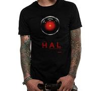 HE&FSHENG Men's 2001 Space Odyssey - Hal 9000 - Stanley Kubrick T Shirt Manches Courtes(3X-Large)
