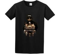 HE&FSHENG Men's Casual Shirt Bone Thugs N Harmonys Cool and Breathable Black Manches Courtes(Large)