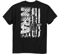 HE&FSHENG NRA Grit T Shirt X Black Manches Courtes(Large)