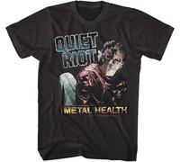 HE&FSHENG Quiet Riot Metal Health Album Cover Men's T Shirt Concert Tour Merch Black Manches Courtes(XX-Large)