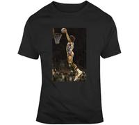 HE&FSHENG Retro Classic Map Dr J Dunk T-Shirts Black Manches Courtes(Small)