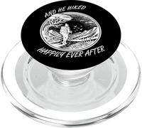 He Hiked Happily Ever After Nature Hiker Mountain Fun Randonnée PopSockets PopGrip pour MagSafe