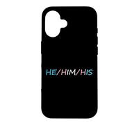 HE Him His Pronouns Trans Transgender Pround Trans Men Pride Coque pour iPhone 16