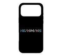 HE Him His Pronouns Trans Transgender Pround Trans Men Pride Coque pour iPhone 17 Pro Max