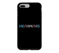 HE Him His Pronouns Trans Transgender Pround Trans Men Pride Coque pour iPhone 7 Plus/8 Plus