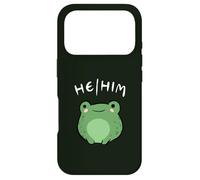 He Him Pronouns Grenouille Mignonne LGBT Queer Esthétique Coque pour iPhone 17 Pro