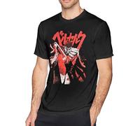 HE&HONP Berserk Guts Men's T Shirt Short Sleeves O Neck Cotton T-Shirt Manches Courtes(Medium)