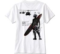 HE&HONP Charlie Don't Surf Apocalypse Vietnam Now War Army Soldier Retro Men T Shirt Manches Courtes(X-Large)