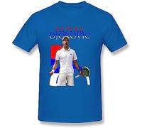 HE&HONP Clothes Costumes Men's Novak Djokovic Cotton T-Shirt Manches Courtes(X-Large)