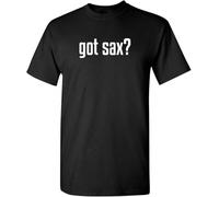 HE&HONP Cram Got Sax Graphic Novelty Super Soft Ringspun Funny T Shirt Manches Courtes(Small)