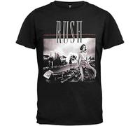 HE&HONP Dongwanshifuxinmaoyiyouxiangongsi Rush Permanent Waves T Shirt Mens Black Manches Courtes(3X-Large)