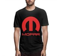 HE&HONP FP-Linked Mens M-Opar Logo Short Sleeves Personality Crew Neck Casual T-Shirt Black Manches Courtes(XX-Large)